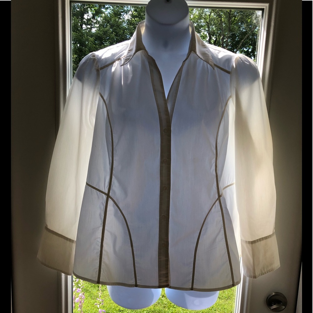 Elegant Cream Women's Top